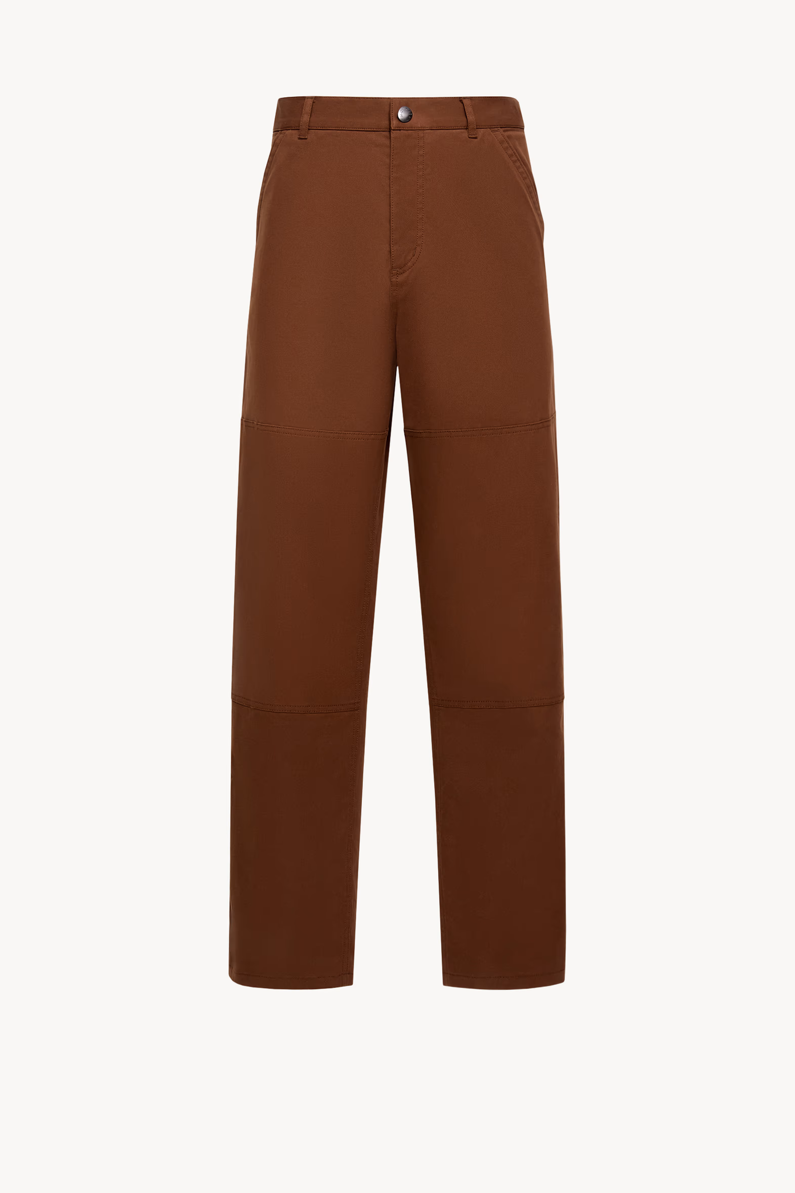 Pantalon en gabardine de coton Hommes Marron Moncler 2